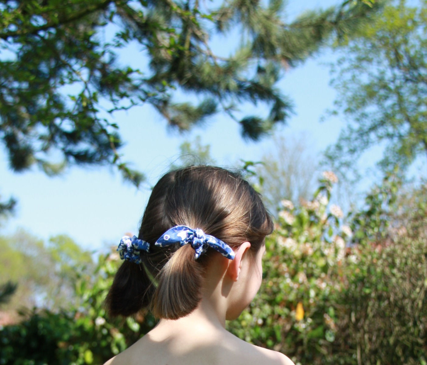 Mini chouchou en Liberty pour couettes de petite fille