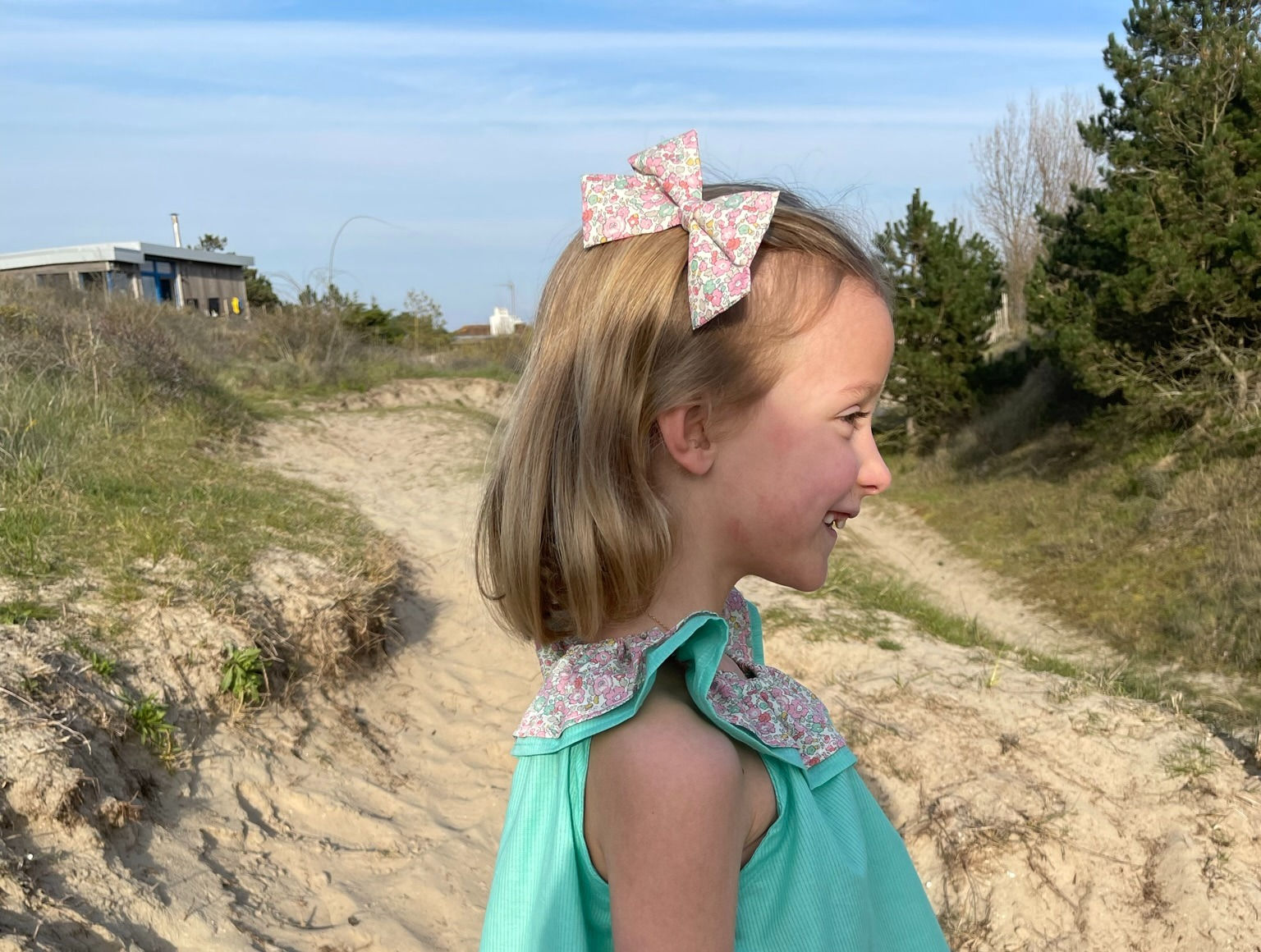 Barrette gros nœud en Liberty Betsy Ann