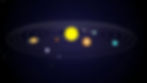Sacred Geometry - Sun and Planets in the shape of a circle
