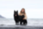 Moi (Manuela) et Ringo (mon chien) Ã la plage