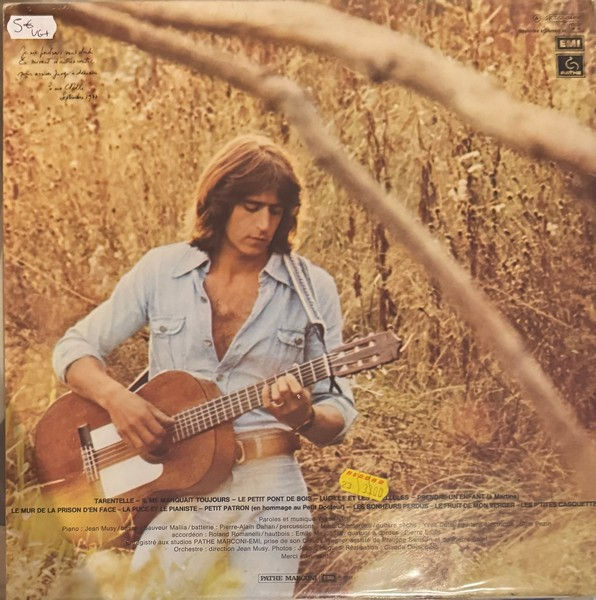 Miniature : Disque vinyle de Yves Duteil ‎– Tarentelle en vente sur www.vinylesandvintage.com