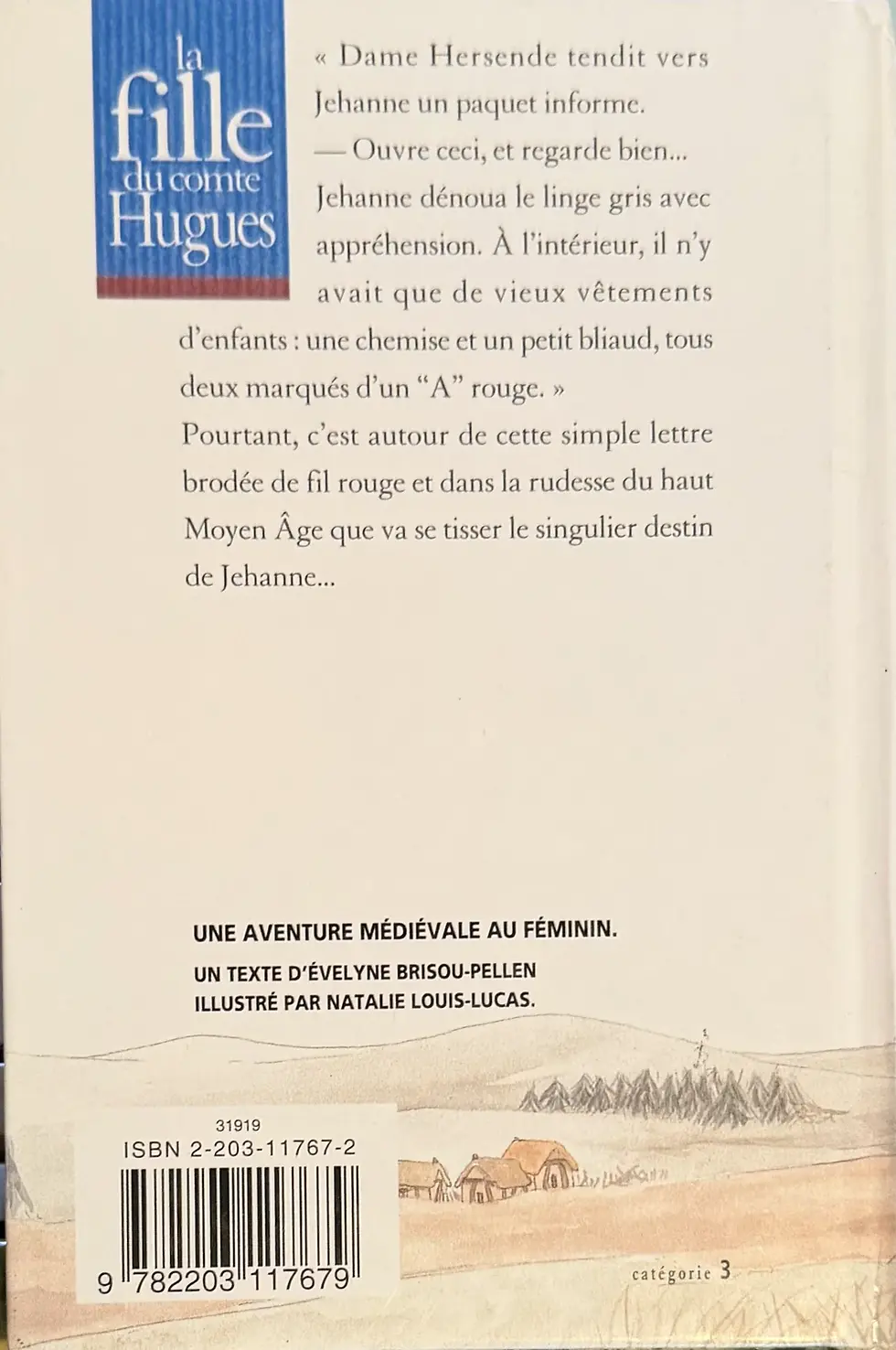 Livre de Evelyne Brisou-Pellen - La fille du comte Hugues | Vinyles & Vintage
