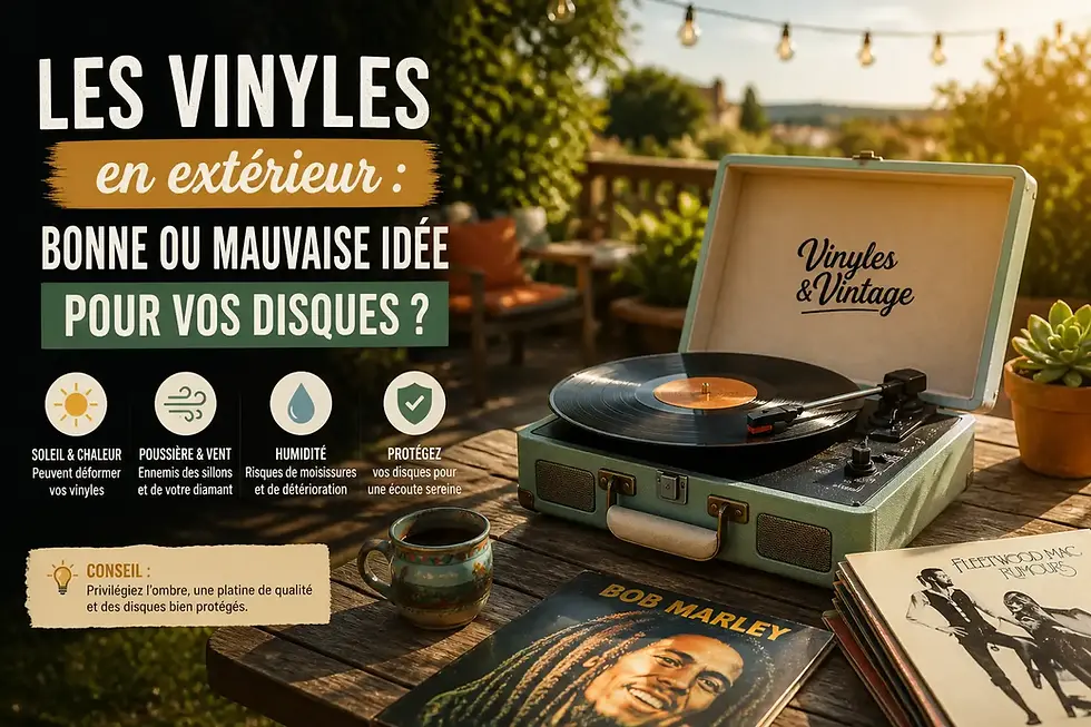 Les vinyles en extérieur : bonne ou mauvaise idée pour vos disques ?