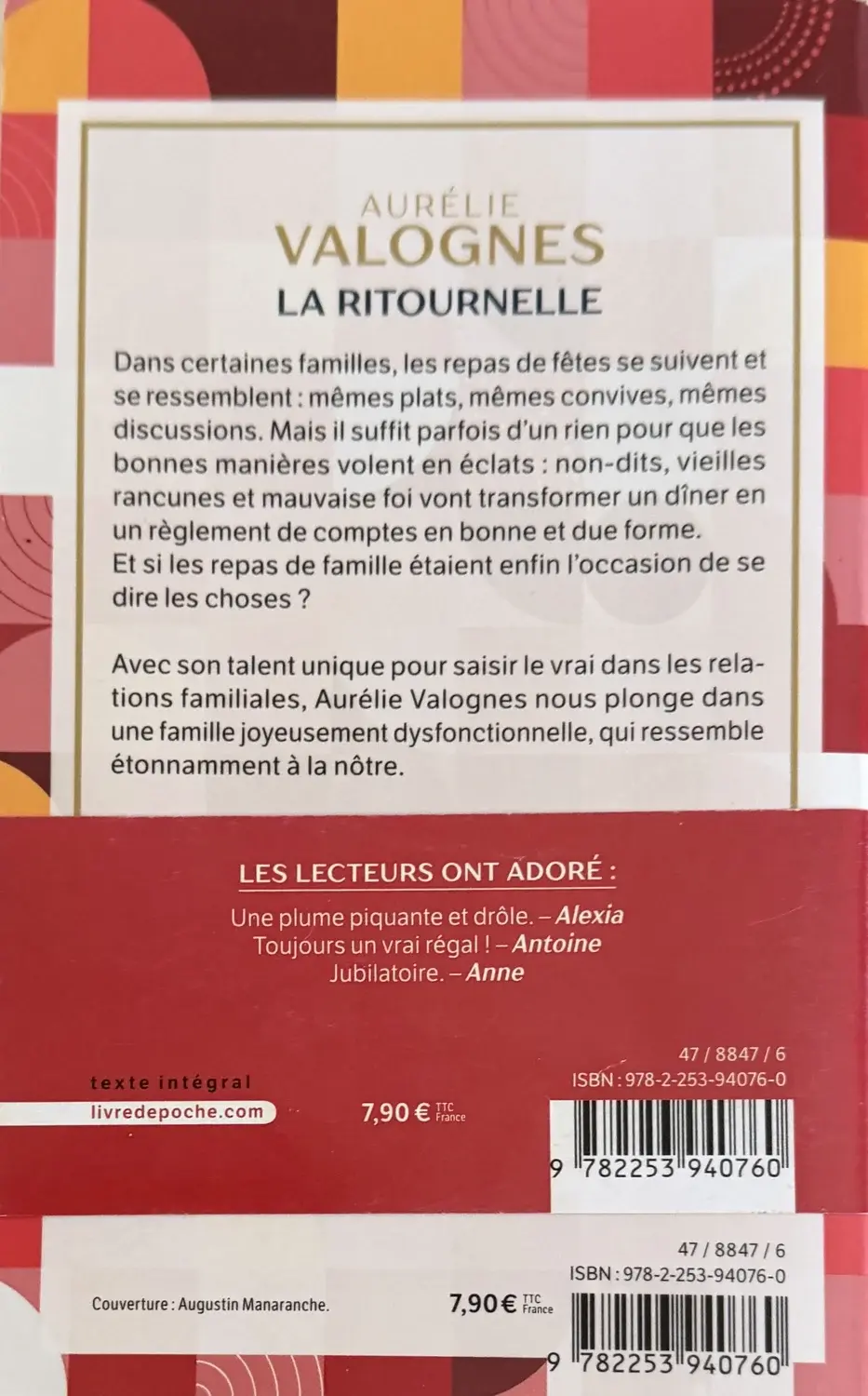 Livre de Aurélie Valognes - La ritournelle | Vinyles & Vintage