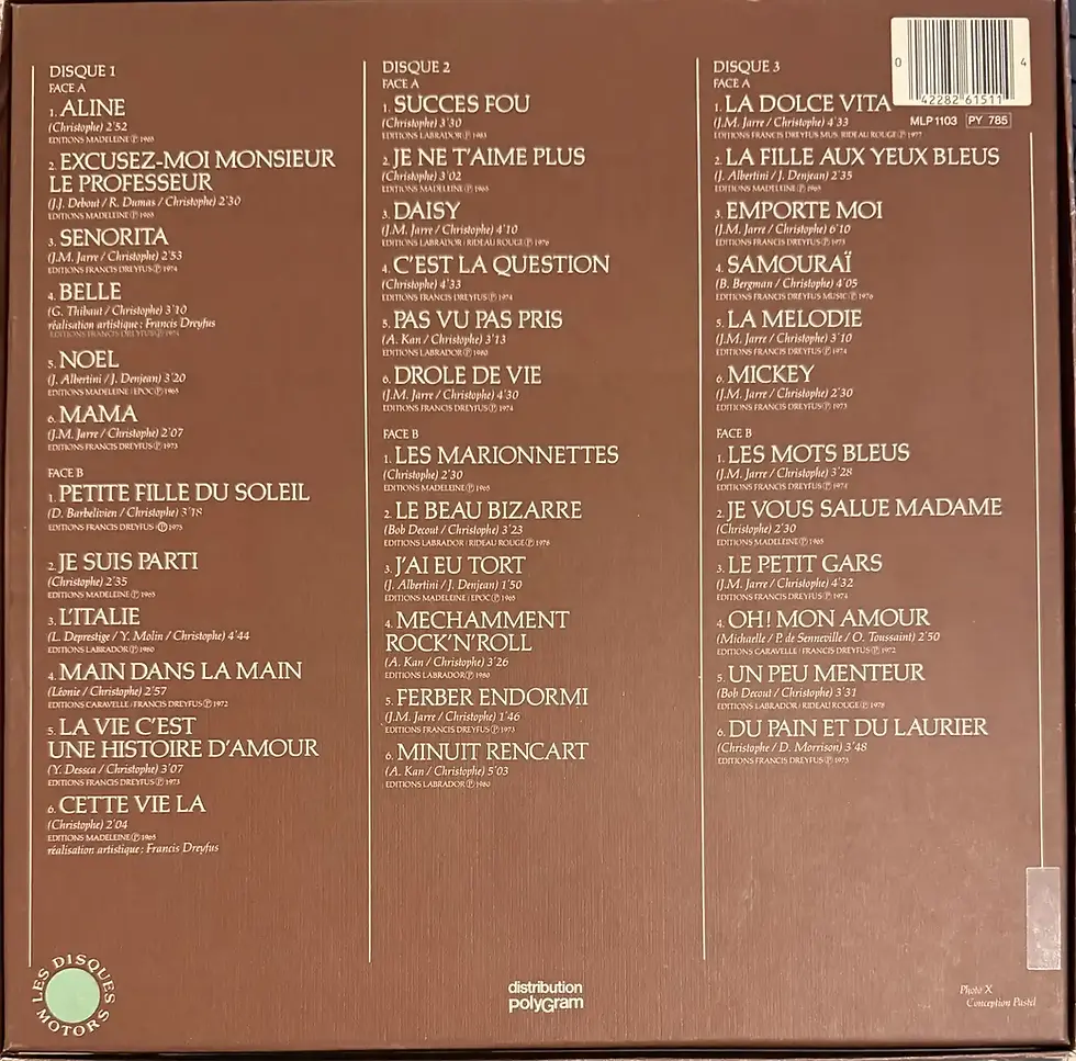 Miniature : Coffret de disques vinyles de Christophe - Coffret 3 Disques | Cinyles & Vintage