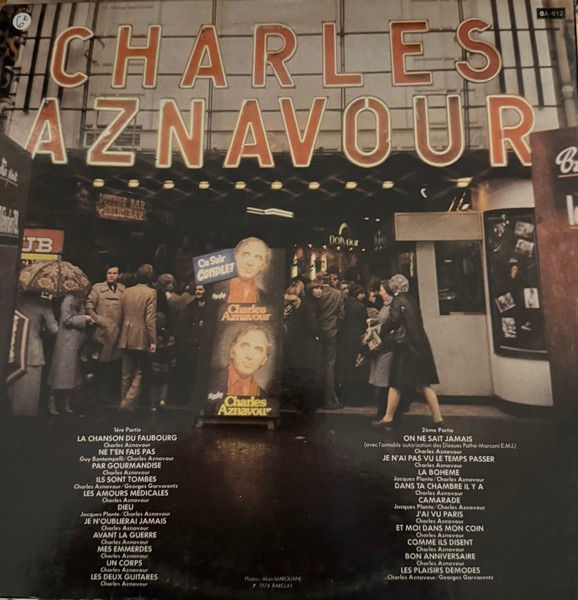 Disque vinyle de Charles Aznavour – Guichets Fermés en vente sur www.vinylesandvintage.com