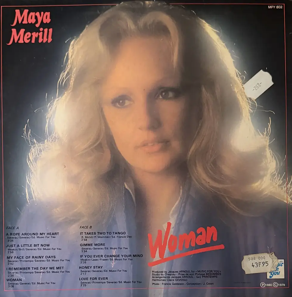 Disque vinyle de Maya Merill - Woman | Vinyles & Vintage