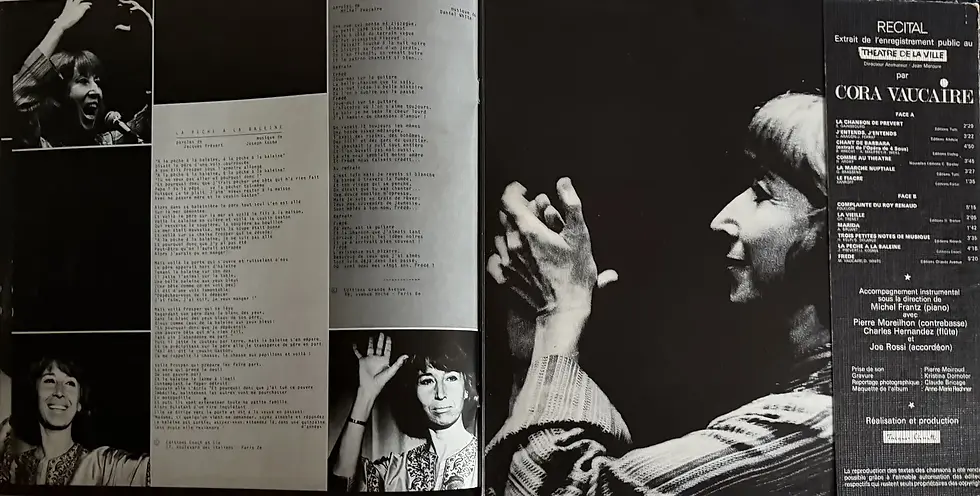 Miniature : Disque vinyle de Cora Vaucaire - Enregistrement Public Au Théâtre De La Ville | Vinyles & Vintage