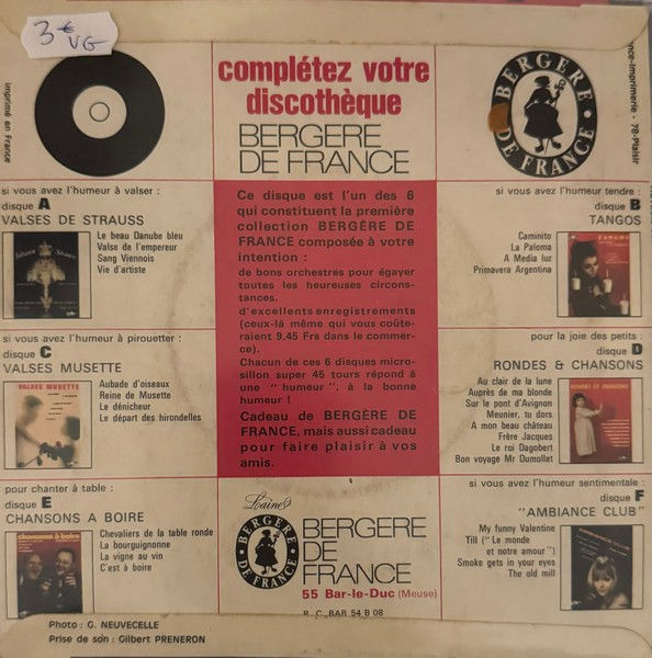 Disque vinyle de Luis Peña Et Son Orchestre ‎– Tangos en vente sur www.vinylesandvintage.com