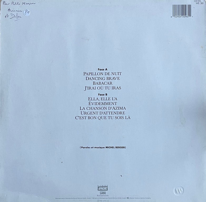 Miniature : Disque vinyle de France Gall - Babacar en vente sur www.vinylesandvintage.com