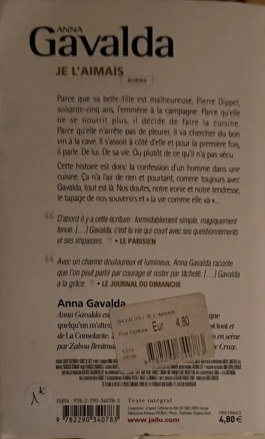 Livre de Anna Gavalda - Je l’aimais | Vinyles & Vintage