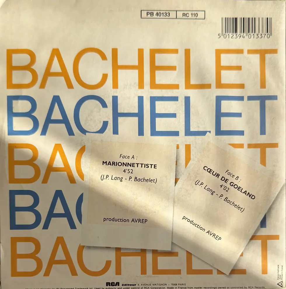 Disque vinyle de Pierre Bachelet - Marionnettiste | Vinyles & Vintage