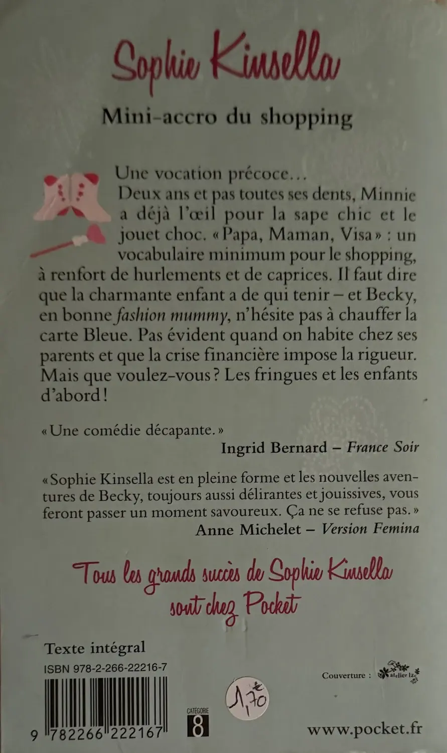 Livre de Sophie Kinsella - Mini-accro du shopping | Vinyles & Vintage
