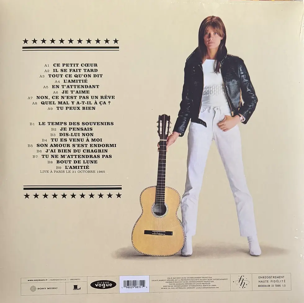 Disque vinyle de Françoise Hardy - L'amitié | Vinyles & Vintage