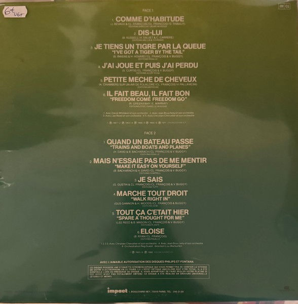 Disque vinyle de Claude François ‎– Disque d'Or Volume 3 en vente sur www.vinylesandvintage.com