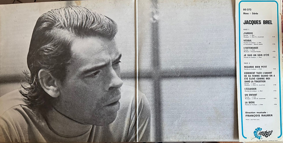 Miniature : Disque vinyle de Jacques Brel - J'Arrive en vente sur Vinyles And Vintage