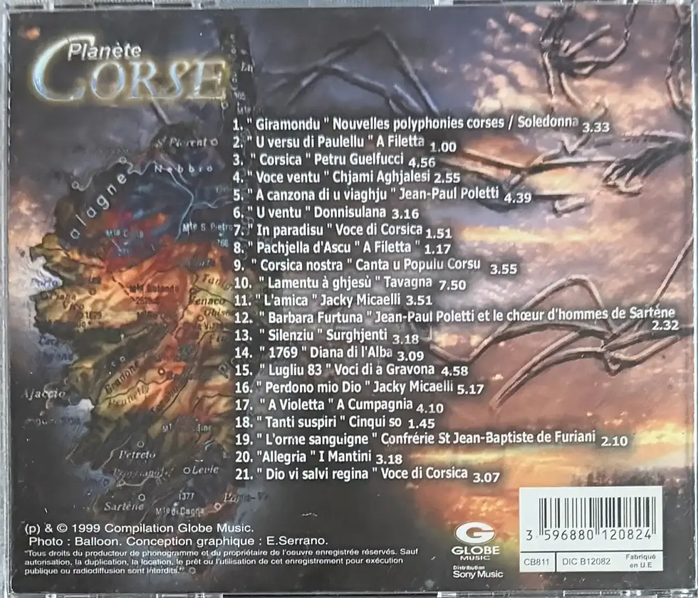 CD Audio de Globe Music - Planète Corse | Vinyles & Vintage