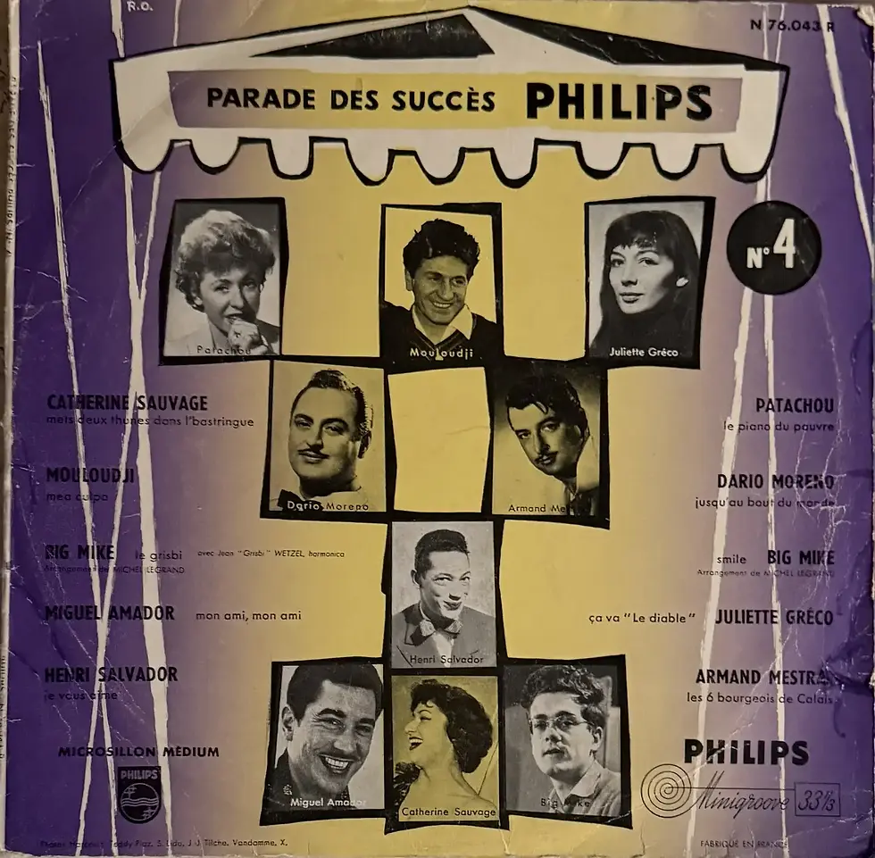 Disque vinyle de Parade Des Succès Philips - N° 4 | Vinyles & Vintage