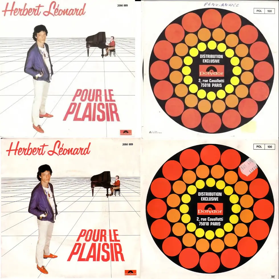 Recto et Verso des pochettes d'un disque. Mêmes éditions ? Pas vraiment. Voyez-vous la différence ? | Vinyles & Vintage