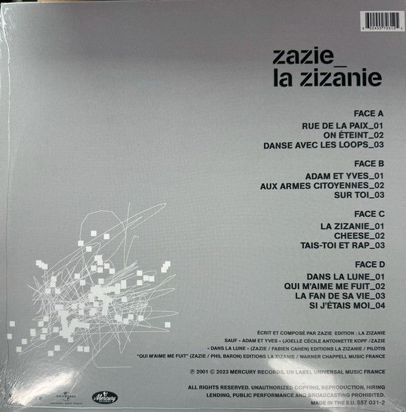 Miniature : Disque vinyle de Zazie – La Zizanie en vente sur www.vinylesandvintage.com