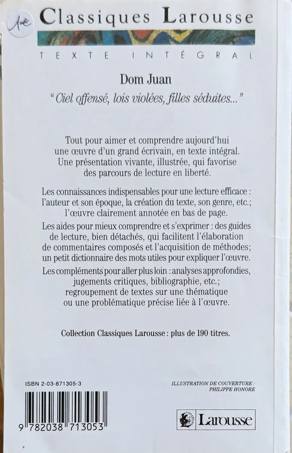 Miniature : Livre de Molière - Dom Juan | Vinyles & Vintage