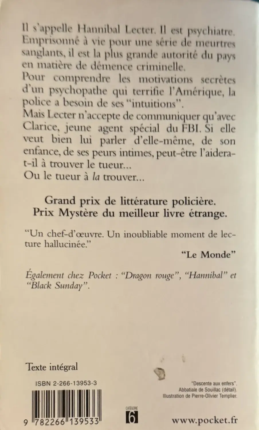 Livre de Thomas Harris - Le silence des agneaux | Vinyles & Vintage