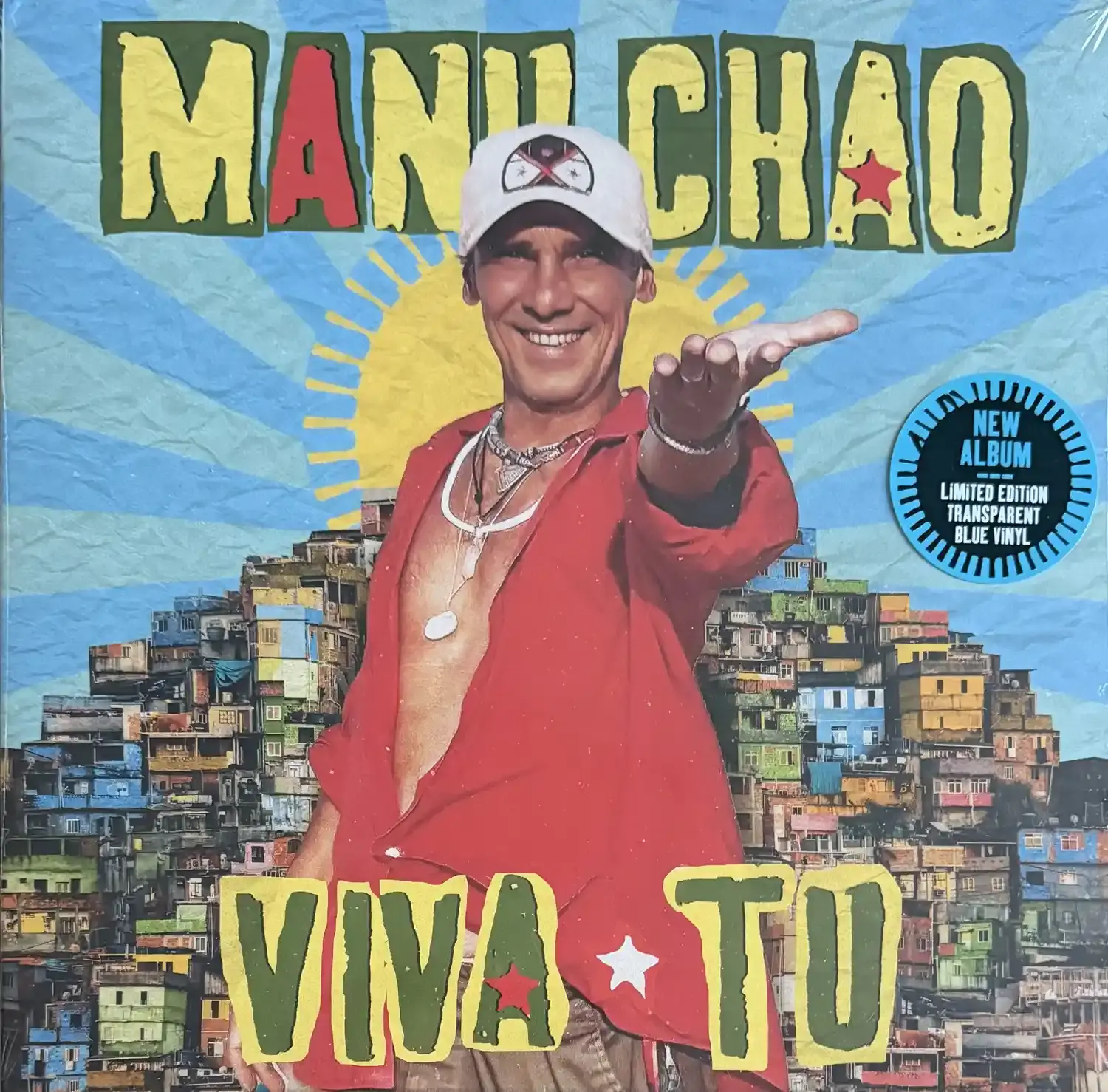 disque vinyle de Manu Chao - Viva Tu (transparent blue vinyl) | Vinyles & Vintage