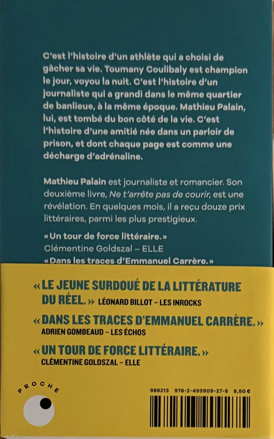 Livre de Mathieu Palain - Ne t'arrête pas de courir | Vinyles & Vintage