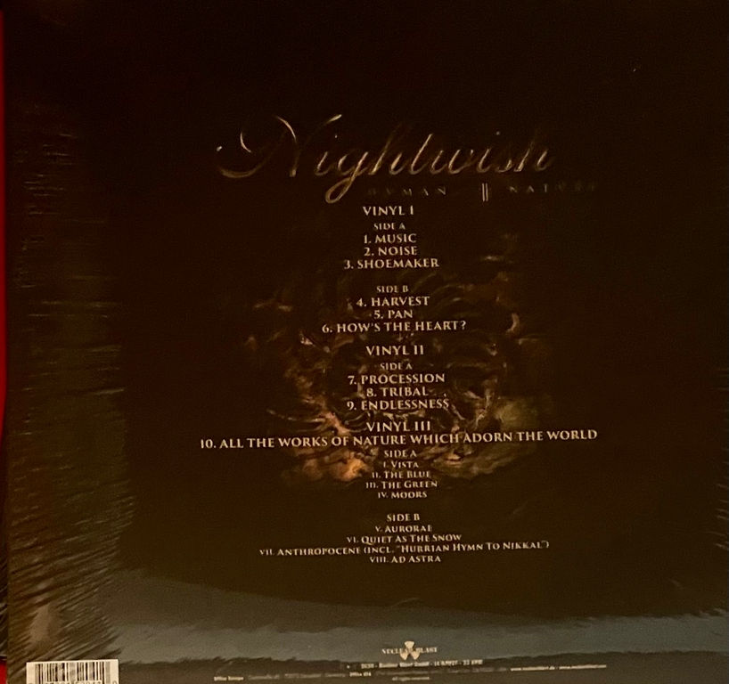 Miniature : Disque vinyle de Nightwish – Human. :||: Nature en vente sur www.vinylesandvintage.com