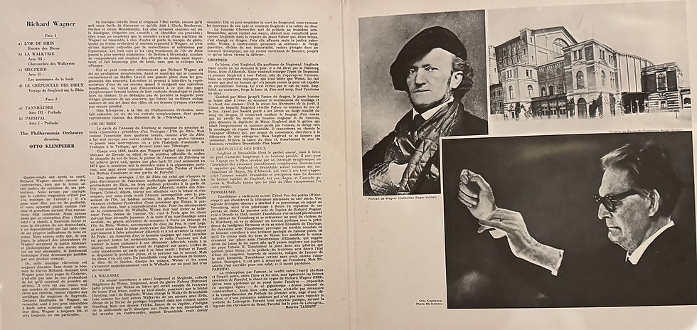 Miniature : Disque vinyle de Richard Wagner, Otto Klemperer, The Philharmonia Orchestra ‎– Album III en vente sur Vinyles And Vintage
