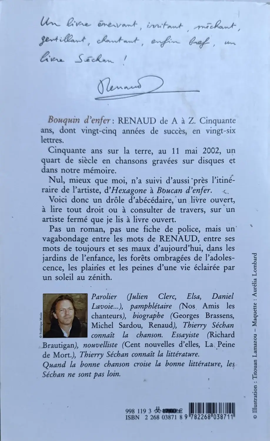 Livre de Thierry Séchan - Renaud, Bouquin d’enfer | Vinyles & Vintage