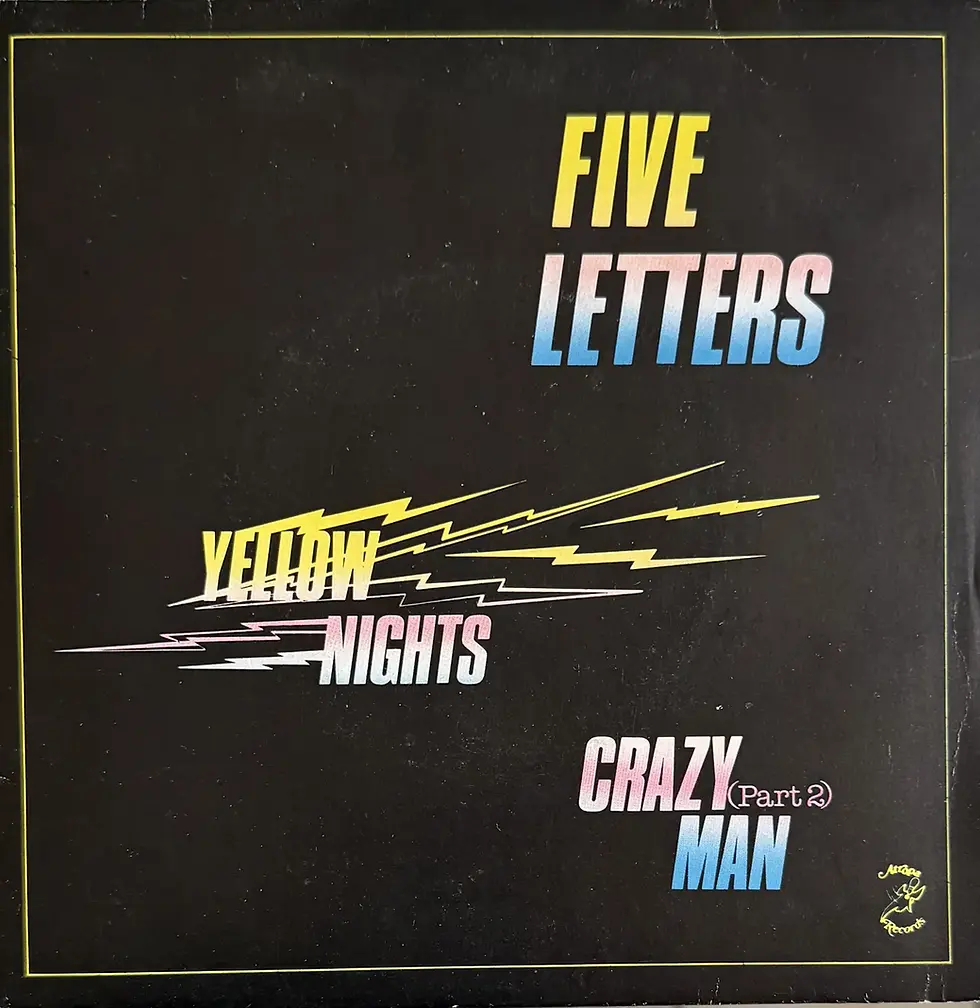 Disque vinyle de Five Letters - Yellow Nights | Vinyles & Vintage
