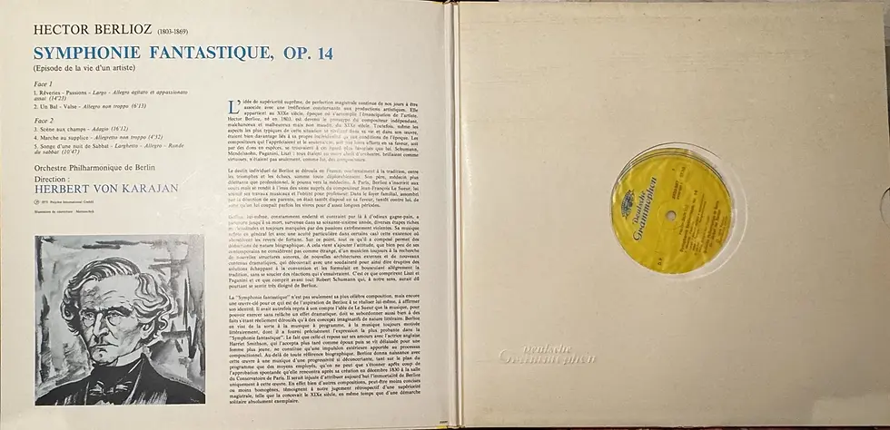 Miniature : Disque vinyle de Hector Berlioz, Herbert von Karajan - Symphonie Fantastique | Vinyles & Vintage