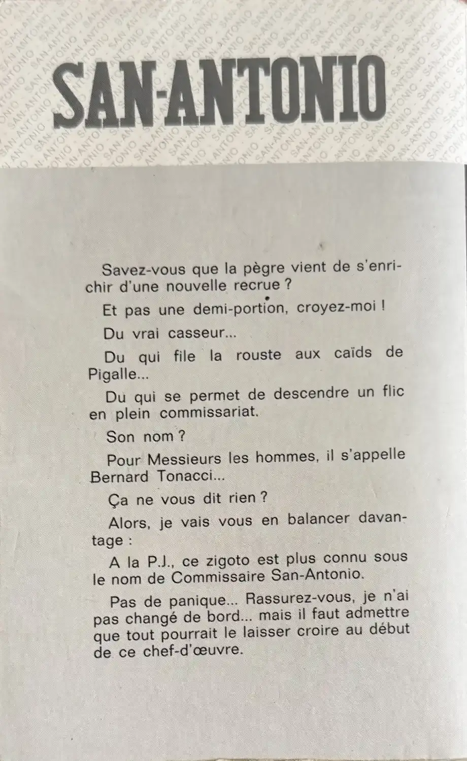 Livre de San Antonio - Messieurs les hommes | Vinyles & Vintage