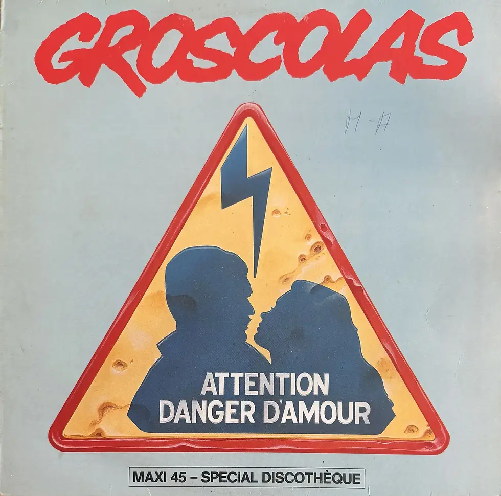 Disque vinyle Maxi 45 cde Pierre Groscolas - Attention Danger D'amour | Vinyles & Vintage