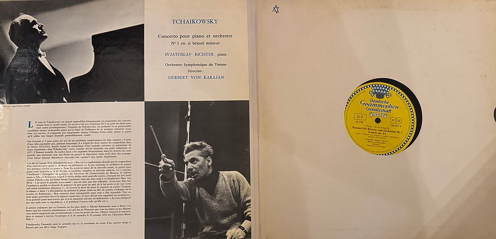 Miniature : Disque vinyle de Tchaikowsky, Richter, Karajan ‎– Concerto N°1 Pour Piano Et Orchestre en vente sur www.vinylesandvintage.com