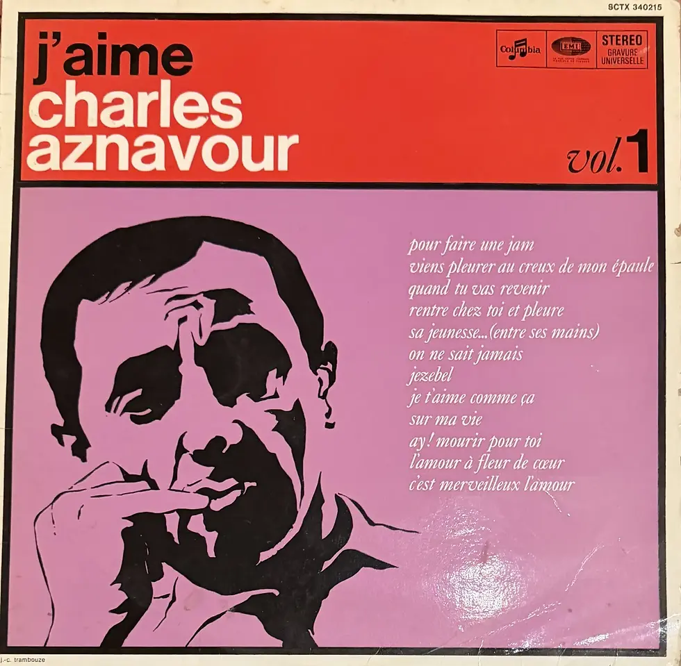 Disque vinyle de Charles Aznavour - J'aime Charles Aznavour Vol. 1 | Vinyles & Vintage