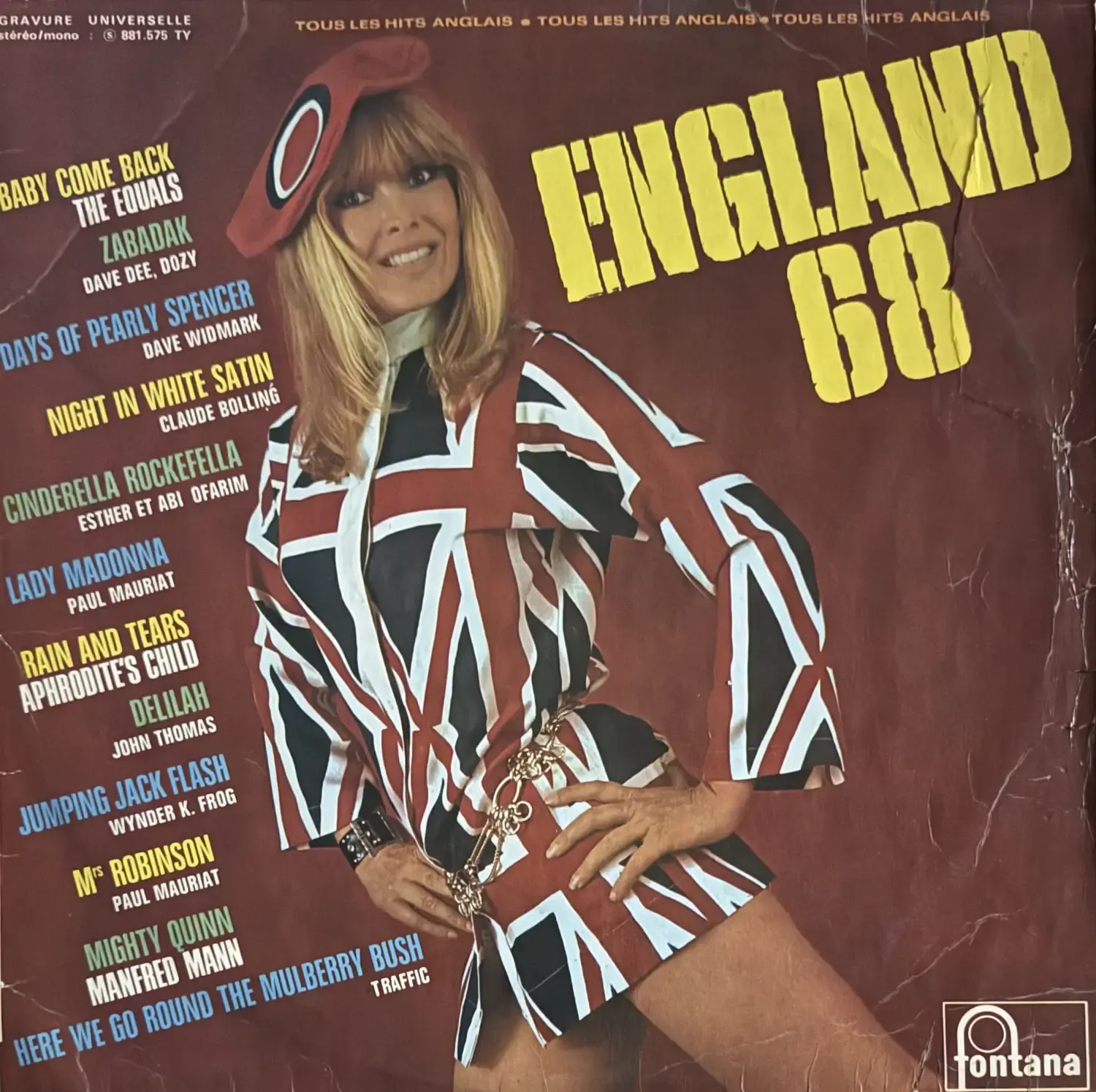 Disque vinyle de England 68 - Tous les hits anglais en vente sur Vinyles & Vintage