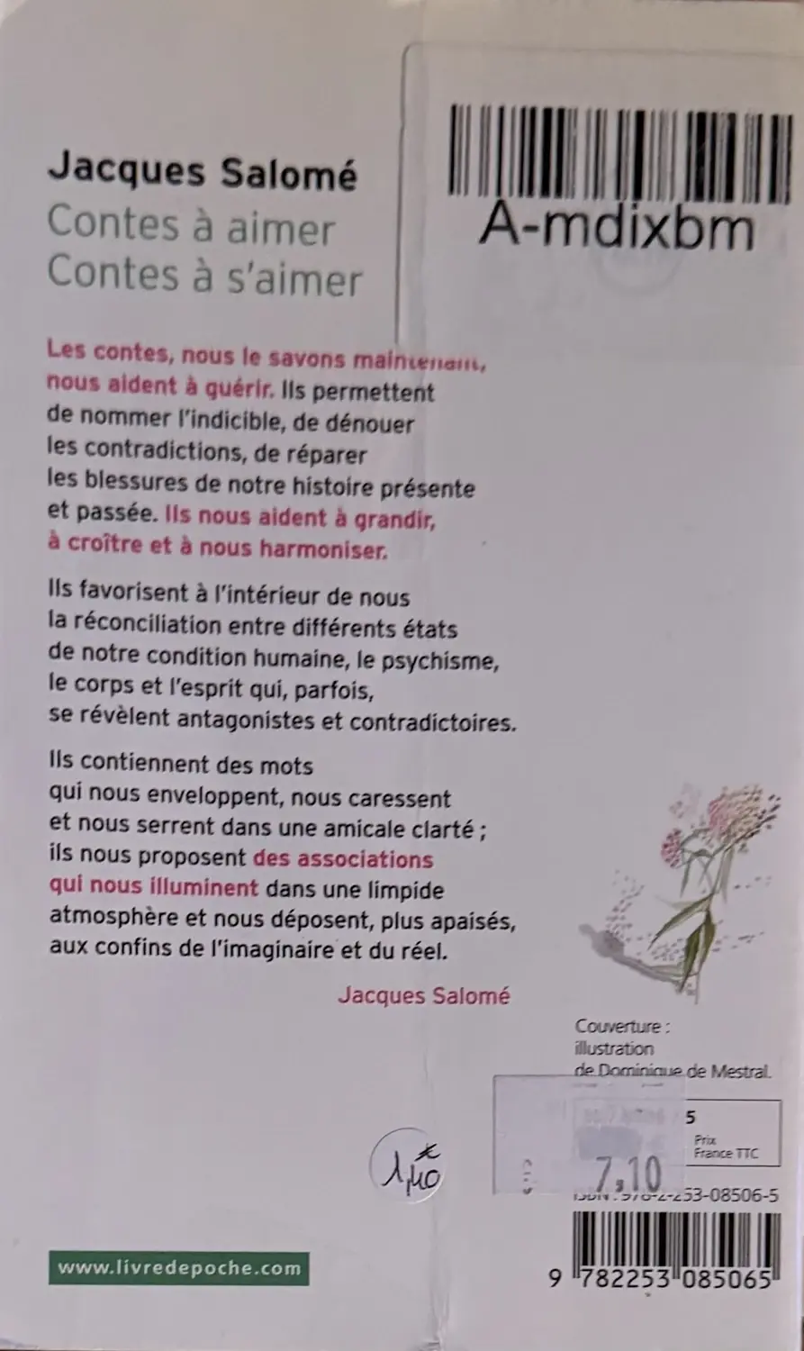Livre de Jacques Salomé - Contes à aimer, Contes à s’aimer | Vinyles & Vintage