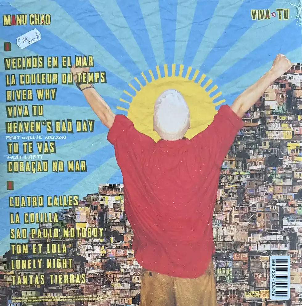disque vinyle de Manu Chao - Viva Tu (transparent blue vinyl) | Vinyles & Vintage