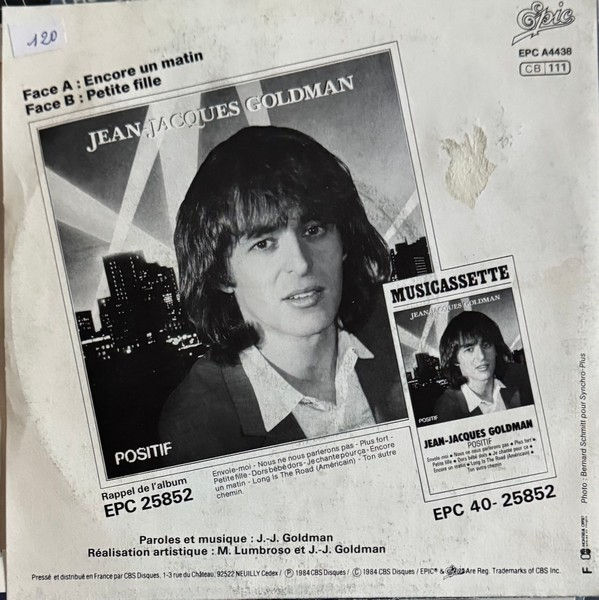 Miniature : Disque vinyle de Jean-Jacques Goldman - Encore Un Matin en vente sur www.vinylesandvintage.com