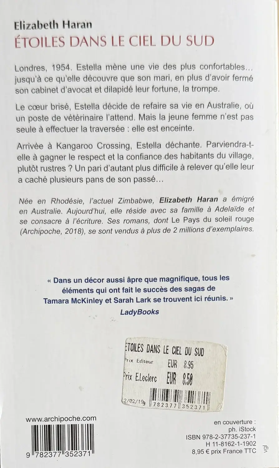 Livre de Elizabeth Haran - Étoiles dans le ciel du Sud | Vinyles & Vintage