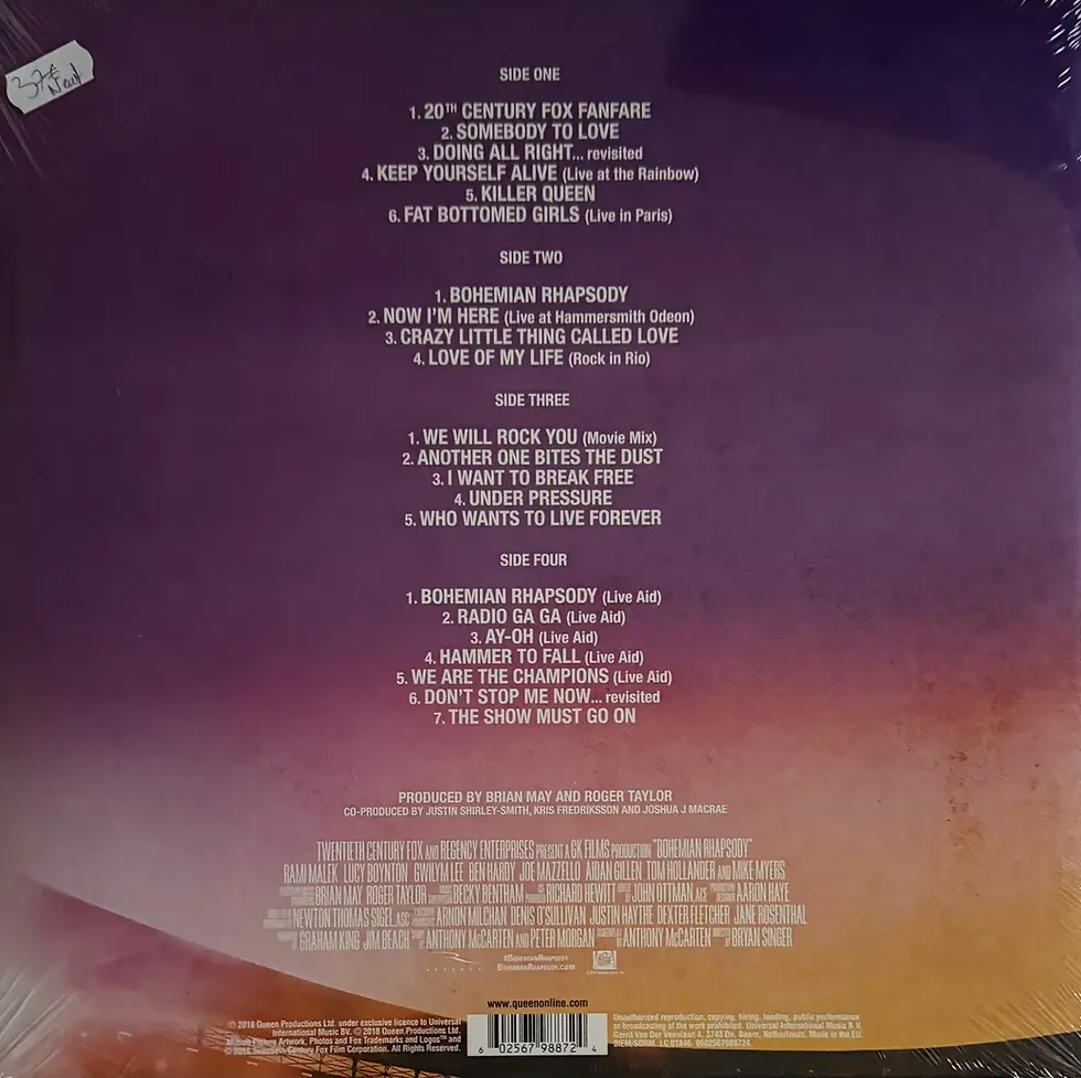 Miniature : Disque vinyle de Queen - Bohemian Rhapsody (The Original Soundtrack) | Vinyles & Vintage