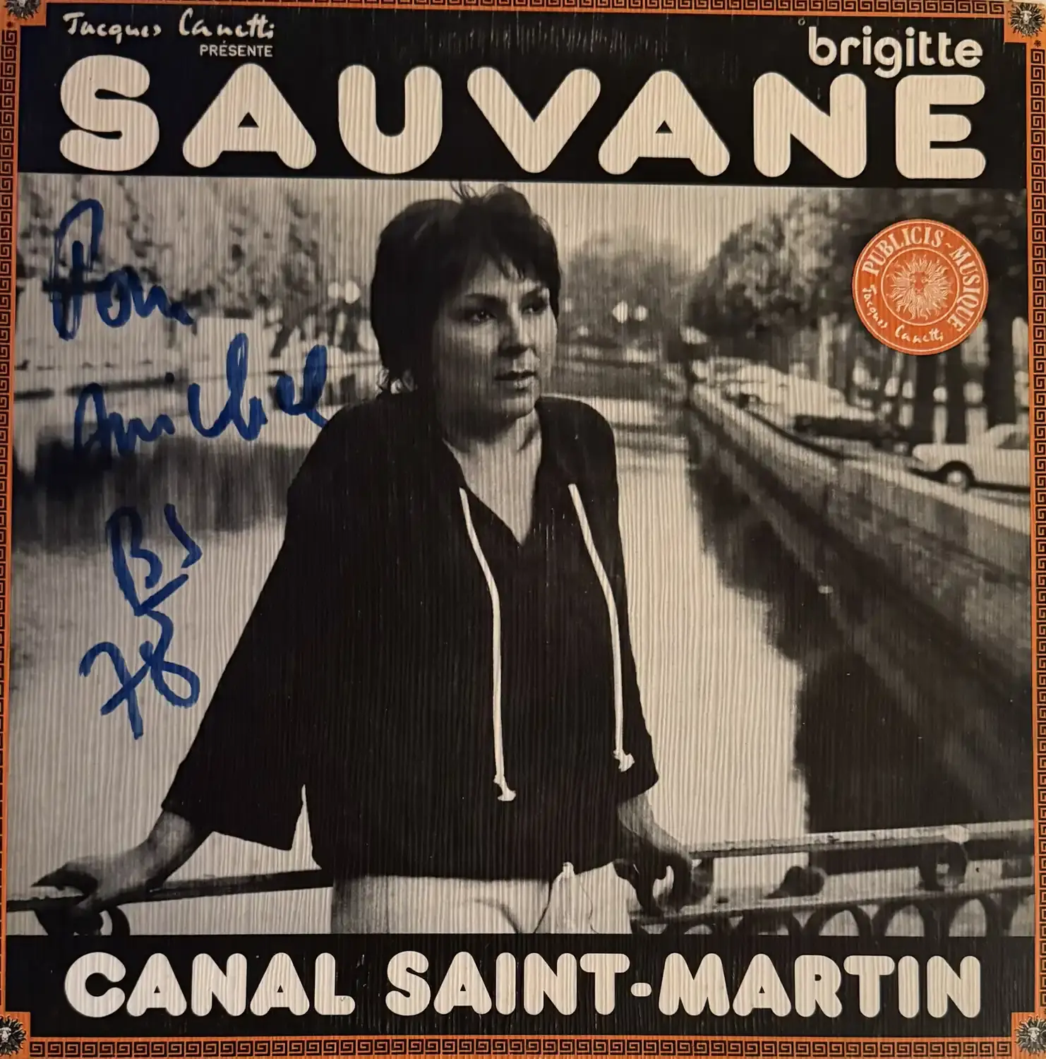 Disque vinyle de Brigitte Sauvane - Canal Saint-Martin | Vinyles & Vintage
