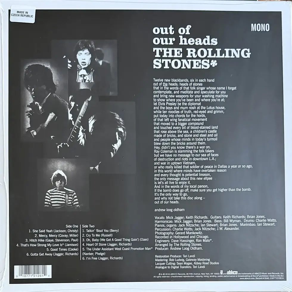 Disque vinyle de The Rolling Stones - Out Of Our Heads | Vinyles & Vintage