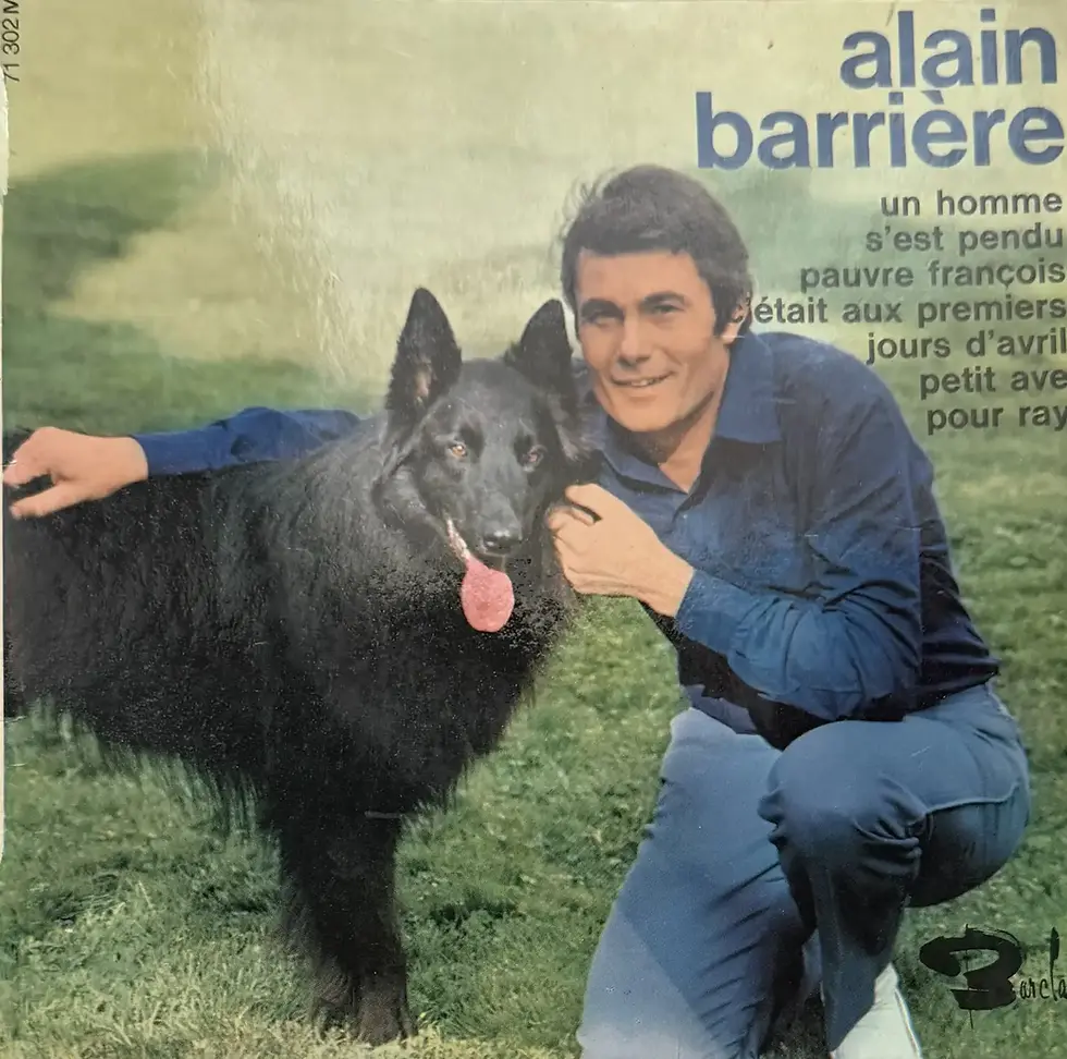 Disque vinyle de Alain Barriere - Un Homme S'Est Pendu | Vinyles & Vintage