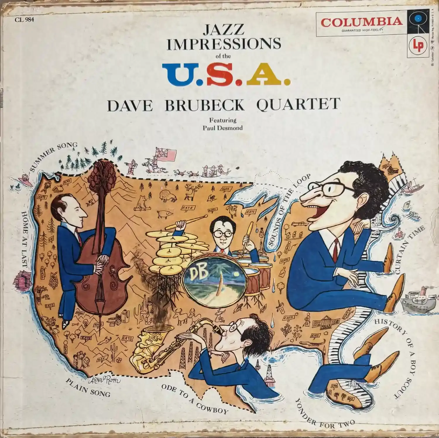 Disque vinyle de The Dave Brubeck Quartet - Jazz Impressions Of The U.S.A. | Vinyles & Vintage