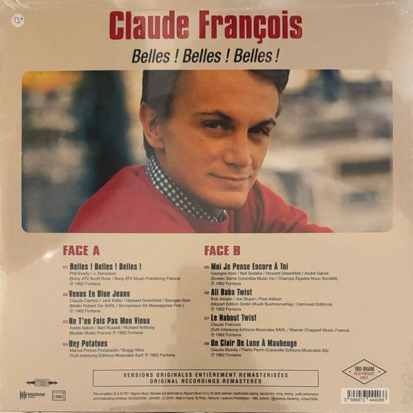 Miniature : Disque vinyle de Claude François ‎– Belles ! Belles ! Belles ! en vente sur www.vinylesandvintage.com
