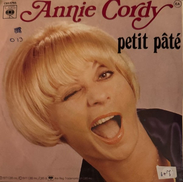 Disque vinyle de Annie Cordy - Petit Paté / Boing-boing en vente sur www.vinylesandvintage.com