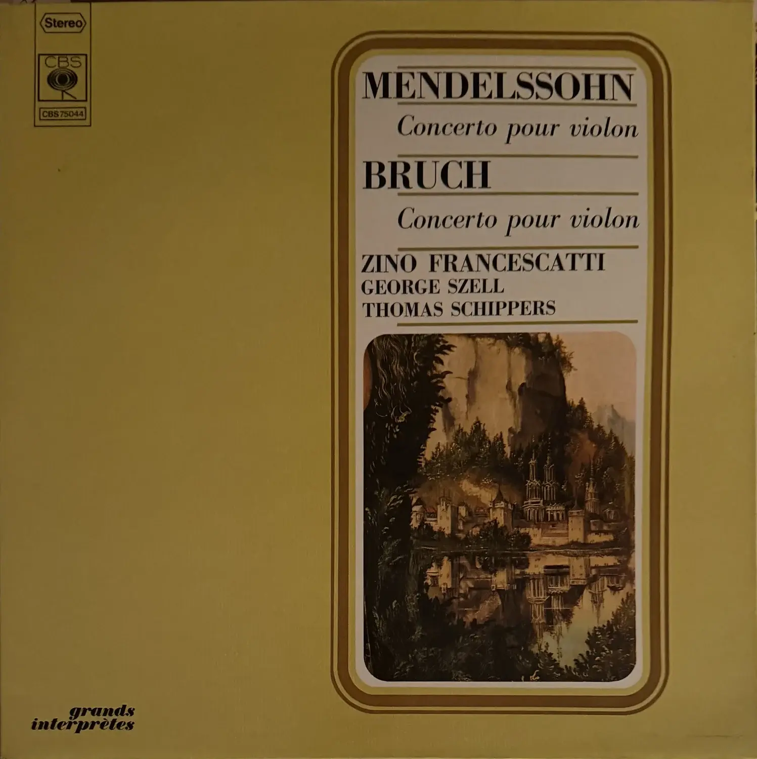 Disque vinyle de Zino Francescatti, Mendelssohn, Bruch - Concertos Pour Violon | Vinyles & Vintage